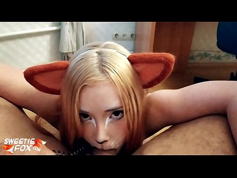 ❤️ キツネがチンポを飲み込み、口の中にザーメンを出す ❤️ セックスビデオ ❌️❤